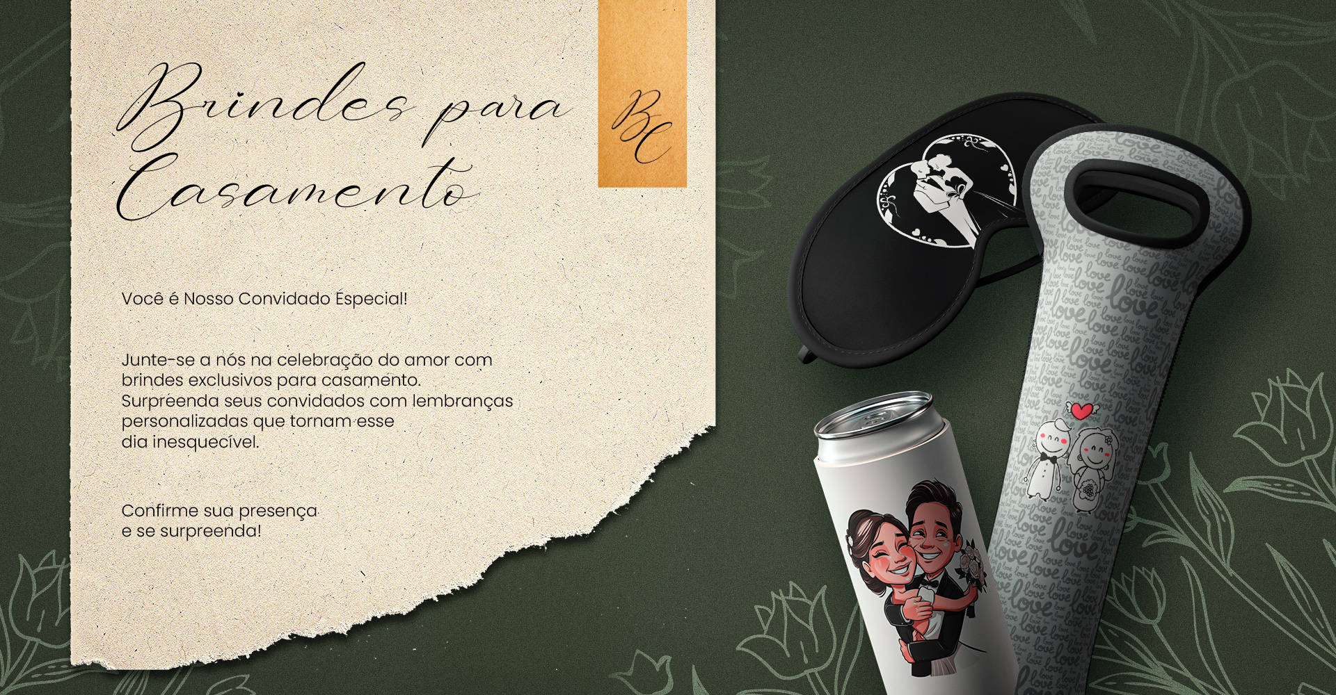 Banner Brindes Lembrancinhas para Casamento